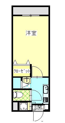 舞の浦ヴィレッジ(1K/4階)の間取り写真