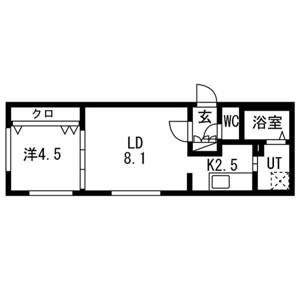 BLITZ(1LDK/4階)の間取り写真
