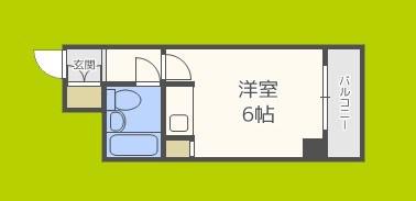 グラシア松屋町(ワンルーム/8階)の間取り写真