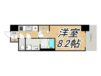 ララプレイス大阪ウエストゲート(1K/5階)の間取り写真