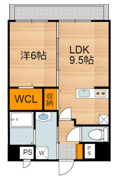 Mステーション光の森II(1LDK/5階)の間取り写真