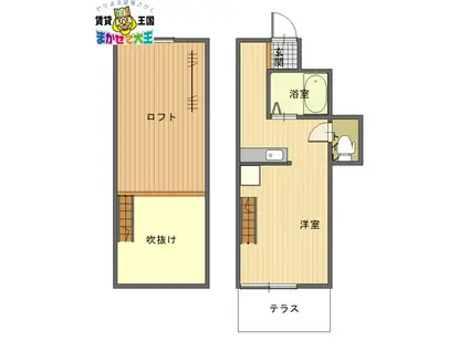 ロードピアレトロ(ワンルーム/1階)の間取り写真