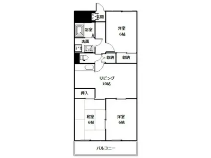 VILLA86(3LDK/1階)の間取り写真