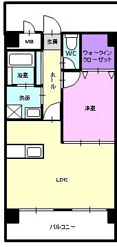 サンコート(1LDK/3階)の間取り写真