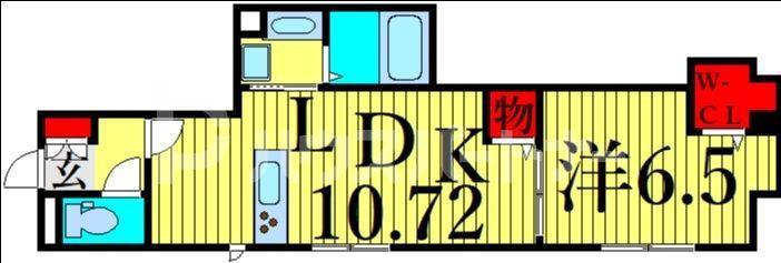 ヴィヴィアン(1LDK/2階)の間取り写真