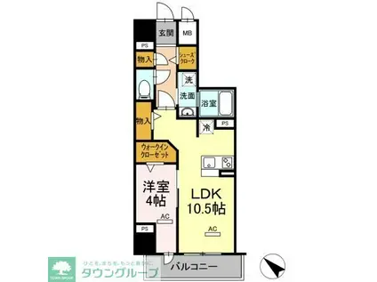 グランアビタシオンノリタケ(1LDK/10階)の間取り写真