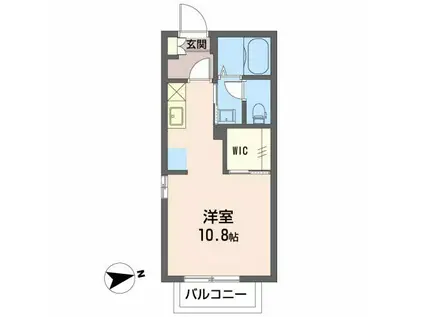 メゾン平正(ワンルーム/2階)の間取り写真