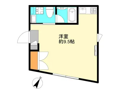 LUDENS 常盤台(ワンルーム/1階)の間取り写真