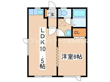 ハーバーシティ浦見NO.9(1LDK/1階)の間取り写真