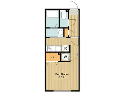 ブランシェ高円寺(1K/3階)の間取り写真