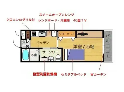 ARCE(1K/1階)の間取り写真