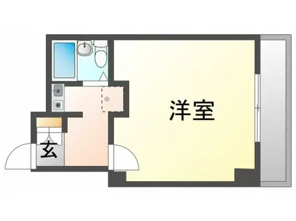 GRAN PINO 桃山台(1K/3階)の間取り写真