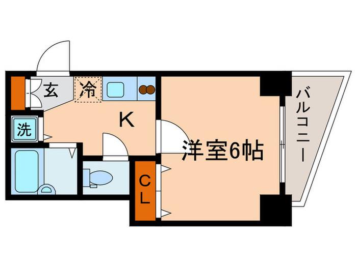 スカイコート後楽園壱番館(1K/11階)の間取り写真