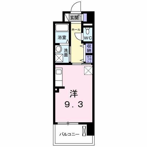 グランドール到津フォレスト(ワンルーム/7階)の間取り写真