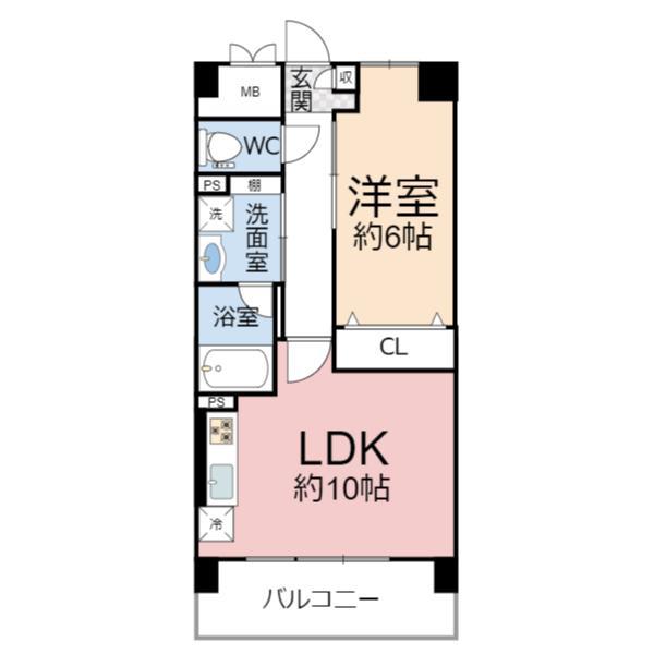 プレステイジEXE(1LDK/4階)の間取り写真