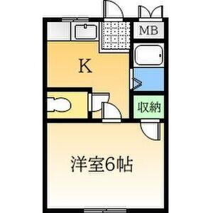 ASTERI JOTO(1K/1階)の間取り写真