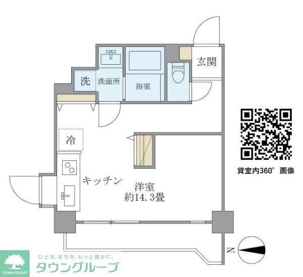 ISM西日暮里(ワンルーム/11階)の間取り写真