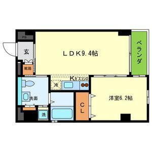 MFLATS(1LDK/5階)の間取り写真