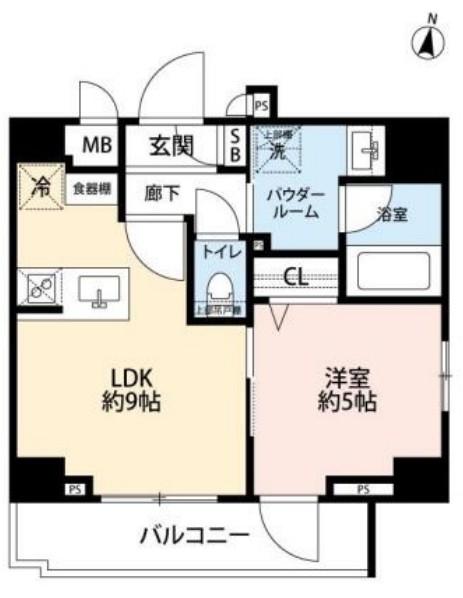 GRAND CONCIERGE 恵比寿(1DK/7階)の間取り写真