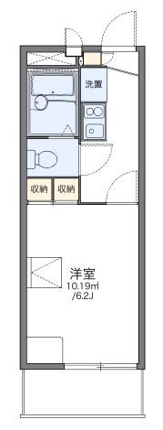 レオパレスクレベール(1K/2階)の間取り写真