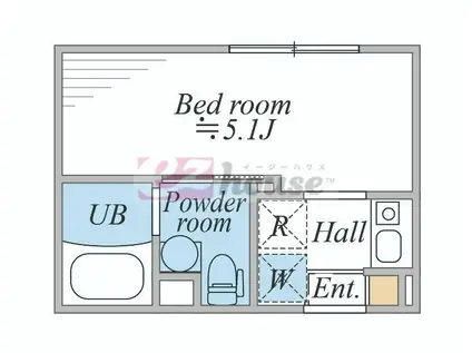 LEGALAND阿佐ヶ谷(1K/2階)の間取り写真