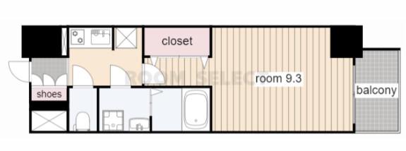 S-RESIDENCE鶴舞II(1K/5階)の間取り写真