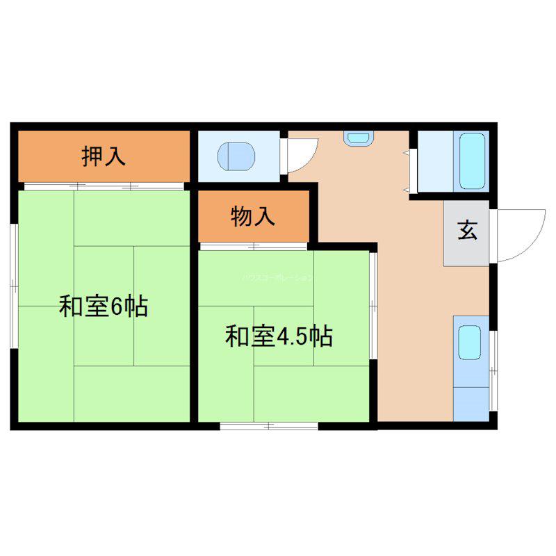 リノスタイル塚口(2K/3階)の間取り写真