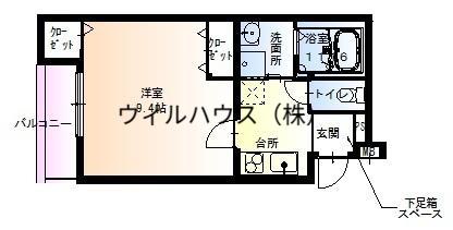 フジパレス堺東Ⅴ番館(1K/3階)の間取り写真