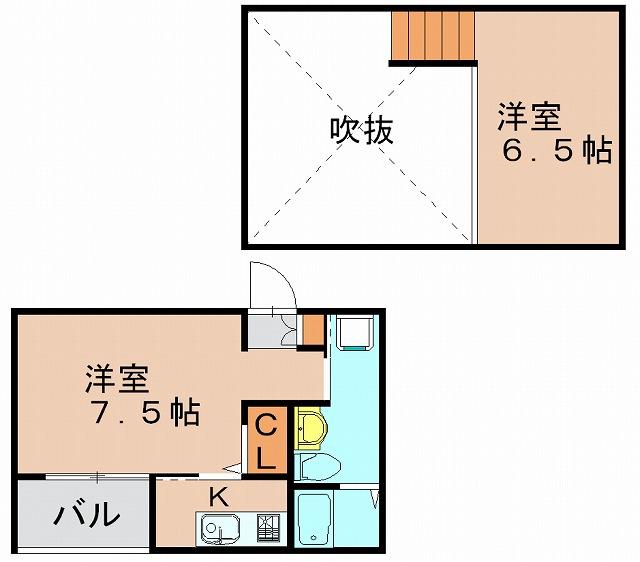 PROSPERITY HAKATA III(ワンルーム/1階)の間取り写真