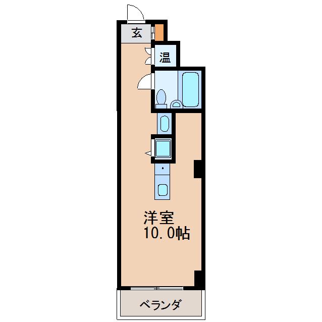 チサンマンション栄II番館広小路(ワンルーム/9階)の間取り写真