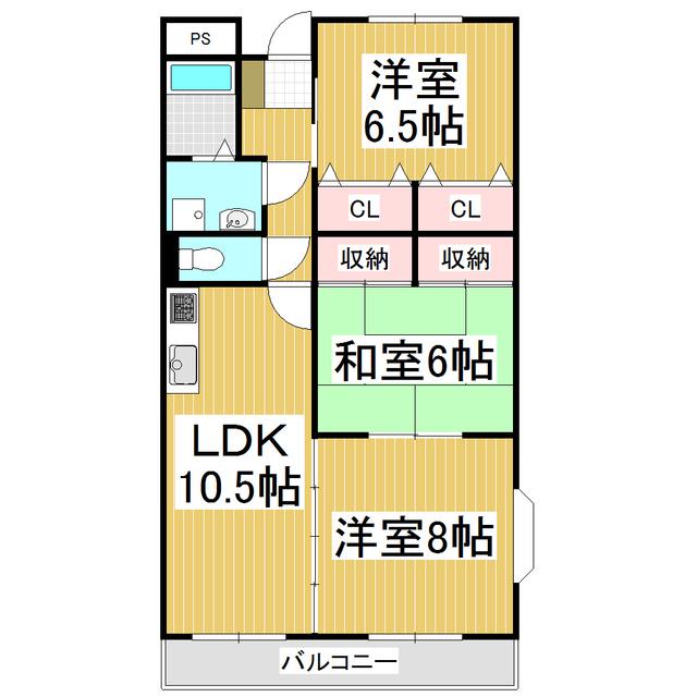 LIMPIA GARDEN SQUARE(3LDK/5階)の間取り写真