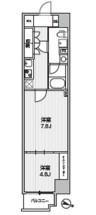 WEAVE BASE -ITABASHI HONCHO 板橋本町(2K/4階)の間取り写真