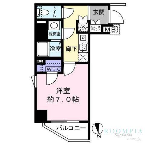 ミライズ早稲田レジデンス(1K/3階)の間取り写真