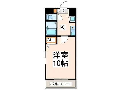 OSガーデン(1K/2階)の間取り写真