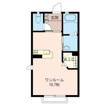 マレ シエール(ワンルーム/1階)の間取り写真