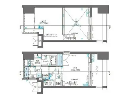 ZOOM目黒(ワンルーム/4階)の間取り写真