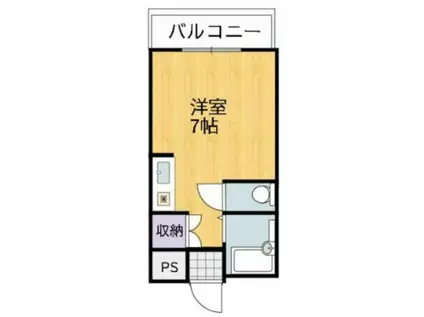 プレアール姫路北平野(ワンルーム/3階)の間取り写真