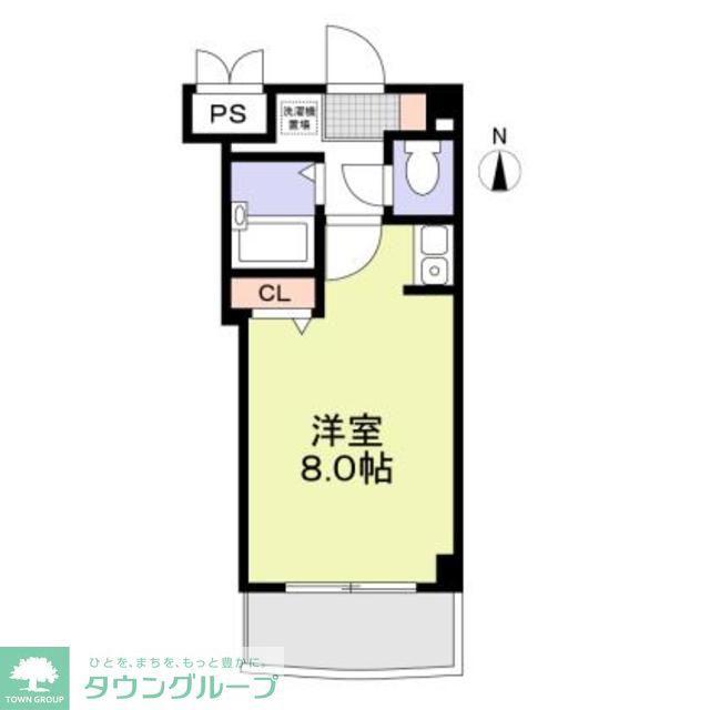 グランヴィア徳川(1K/7階)の間取り写真