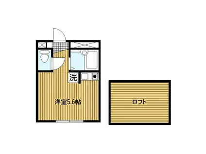 エターニティー鶴見(ワンルーム/1階)の間取り写真