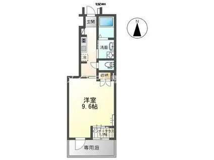 メゾン北原 I(1K/1階)の間取り写真