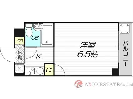 サバーブシティXIII(ワンルーム/1階)の間取り写真