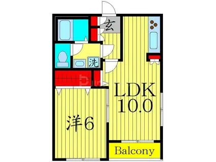 プレセンテ護国寺(1LDK/1階)の間取り写真