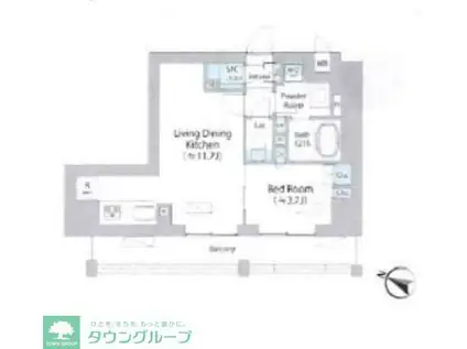 イストワール阿佐ヶ谷(1LDK/4階)の間取り写真