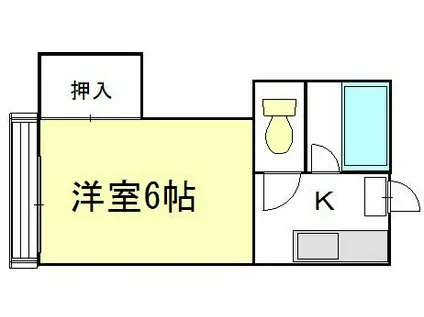 インベストメント南矢名(1K/1階)の間取り写真