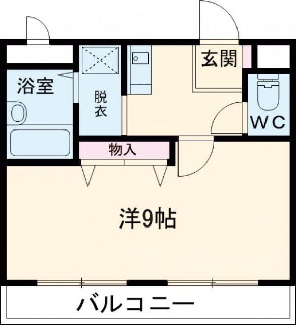 サンコークレアール(1K/5階)の間取り写真