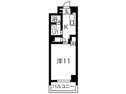 グランダール吹上(1K/6階)の間取り写真