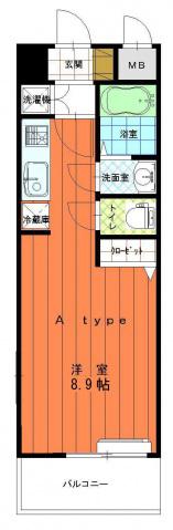 AXIS大塚西(ワンルーム/7階)の間取り写真