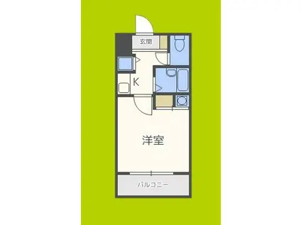 CITYLIFEディナスティ新大阪(1K/5階)の間取り写真