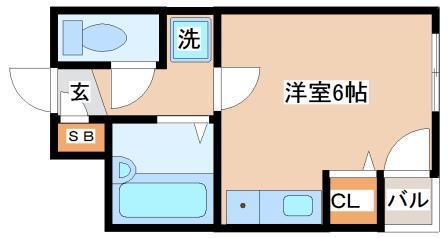千代ヶ丘マンション(ワンルーム/3階)の間取り写真