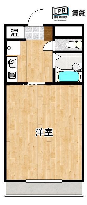 山口マンション(1K/1階)の間取り写真
